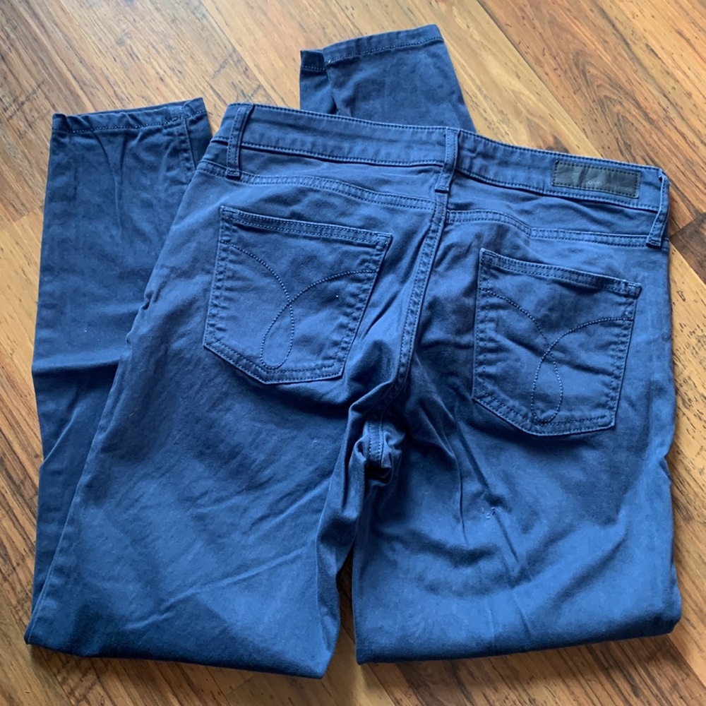 Calvin Klein Blue Skinny Ankle Jeans C6 - Picture 4 of 7